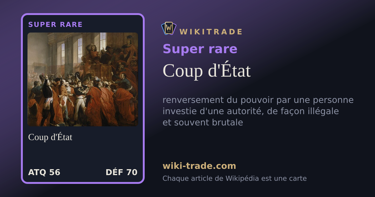 Coup d'État — carte Super rare