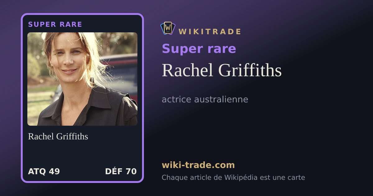 Rachel Griffiths — carte Super rare