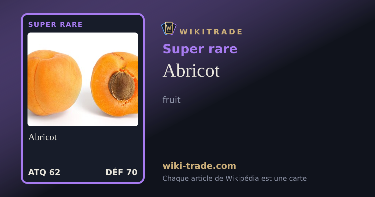 Abricot — carte Super rare
