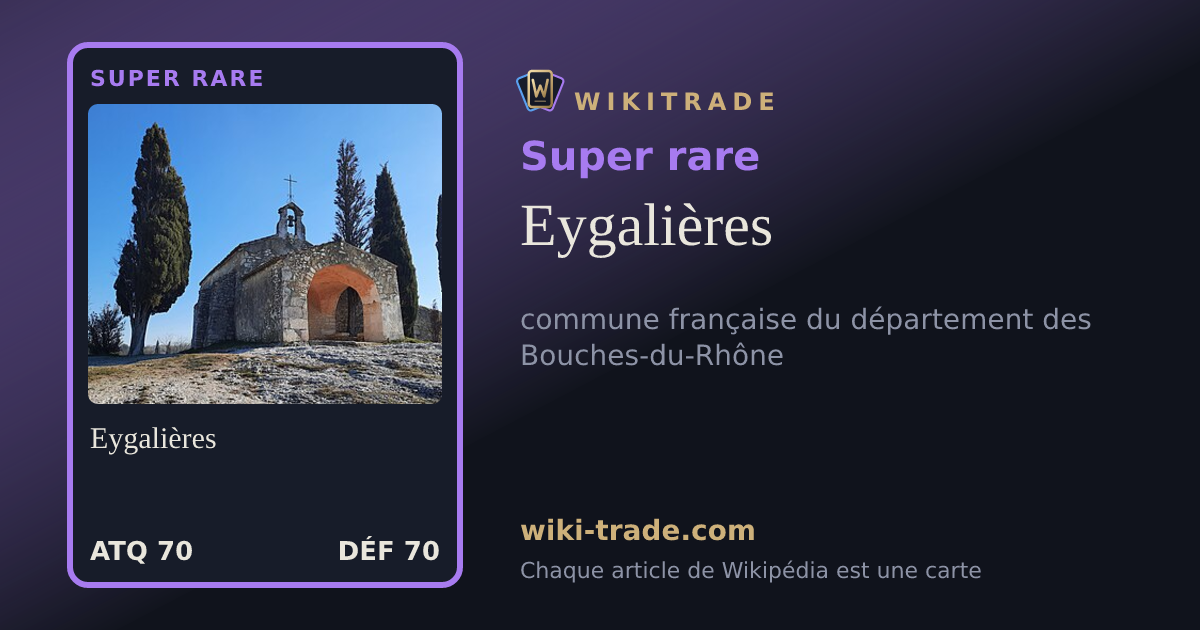 Eygalières — carte Super rare