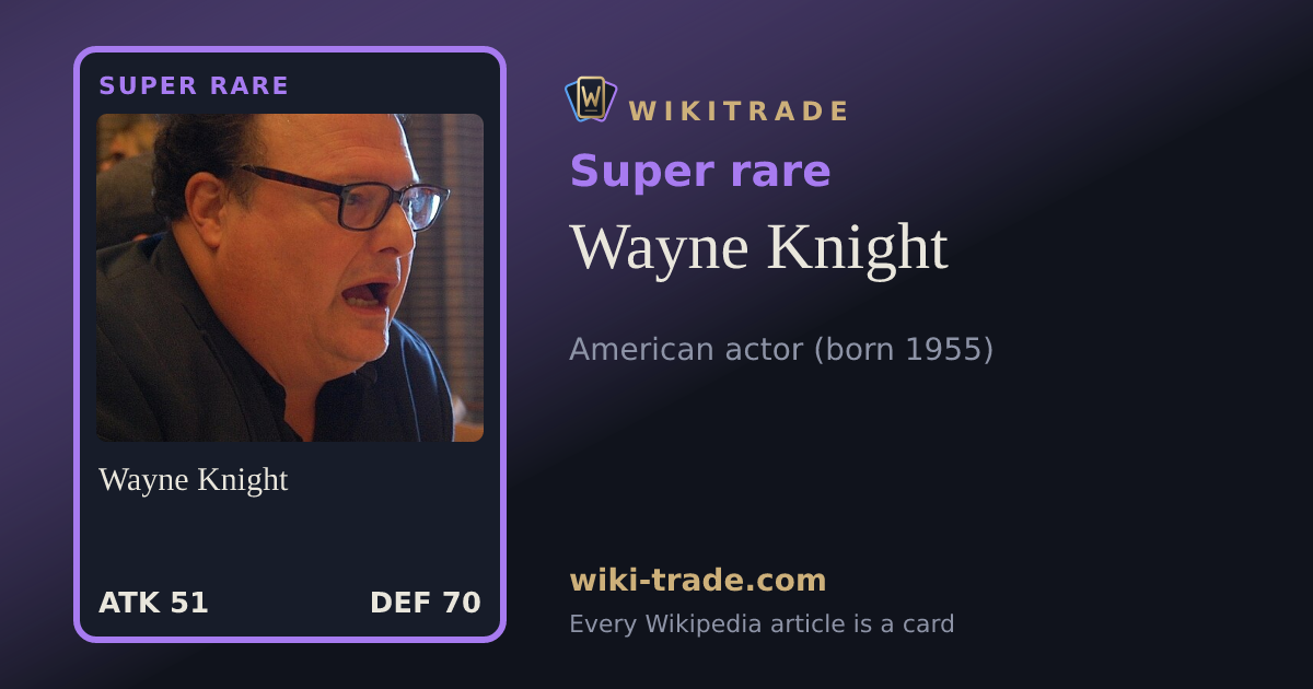 Wayne Knight — Super rare card