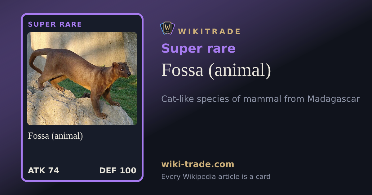 Fossa (animal) — Super rare card