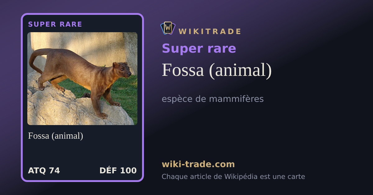 Fossa (animal) — carte Super rare