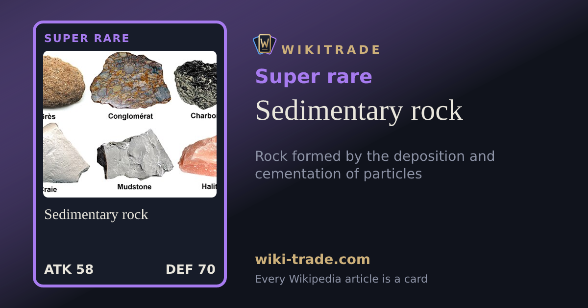 Sedimentary rock — Super rare card