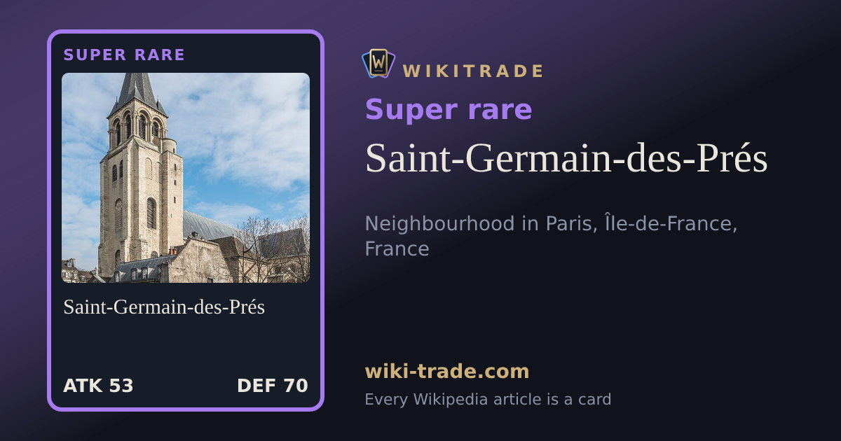 Saint-Germain-des-Prés — Super rare card