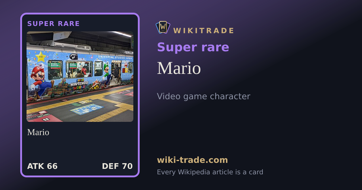 Mario — Super rare card