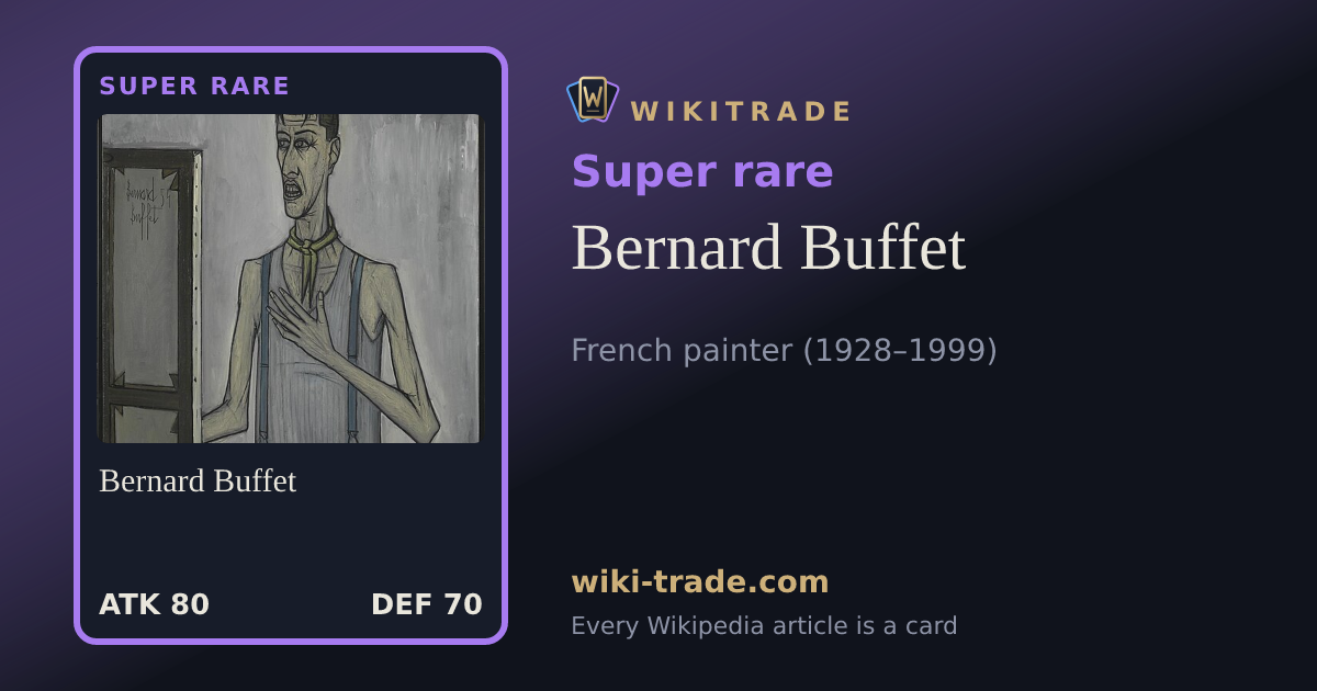 Bernard Buffet — Super rare card