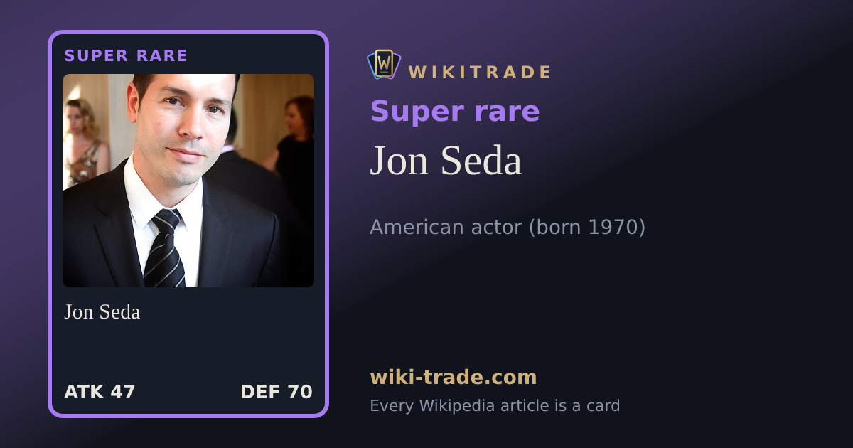 Jon Seda — Super rare card