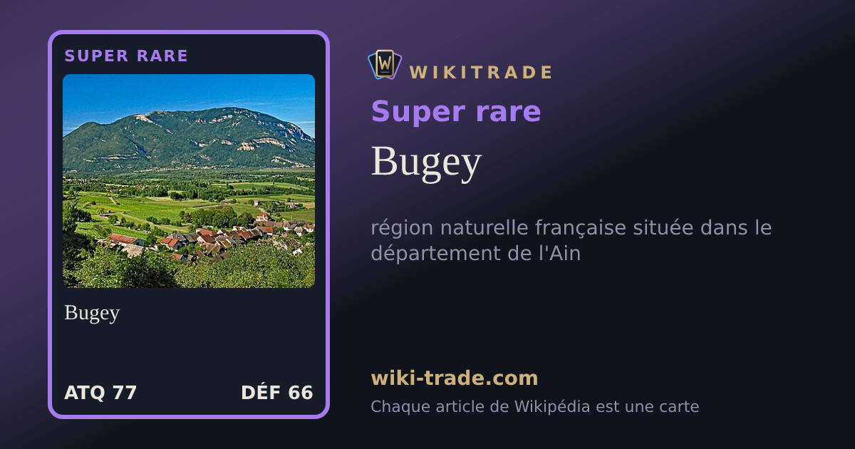 Bugey — carte Super rare