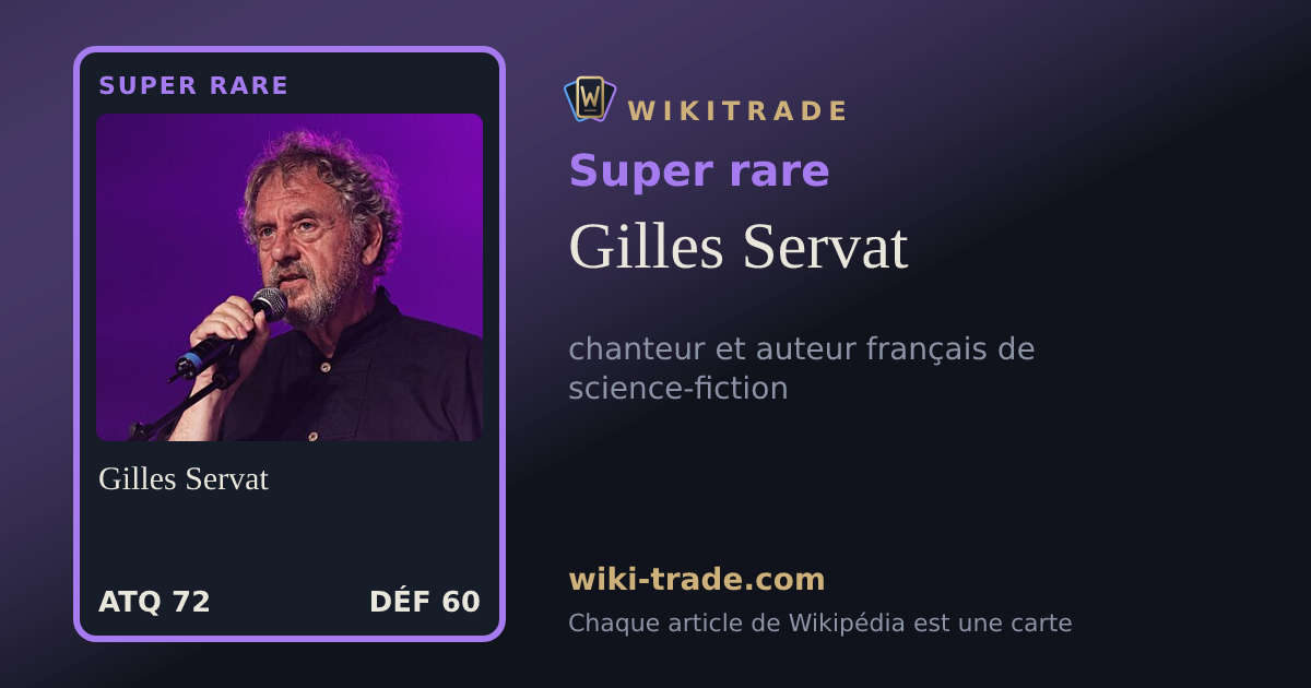 Gilles Servat — carte Super rare