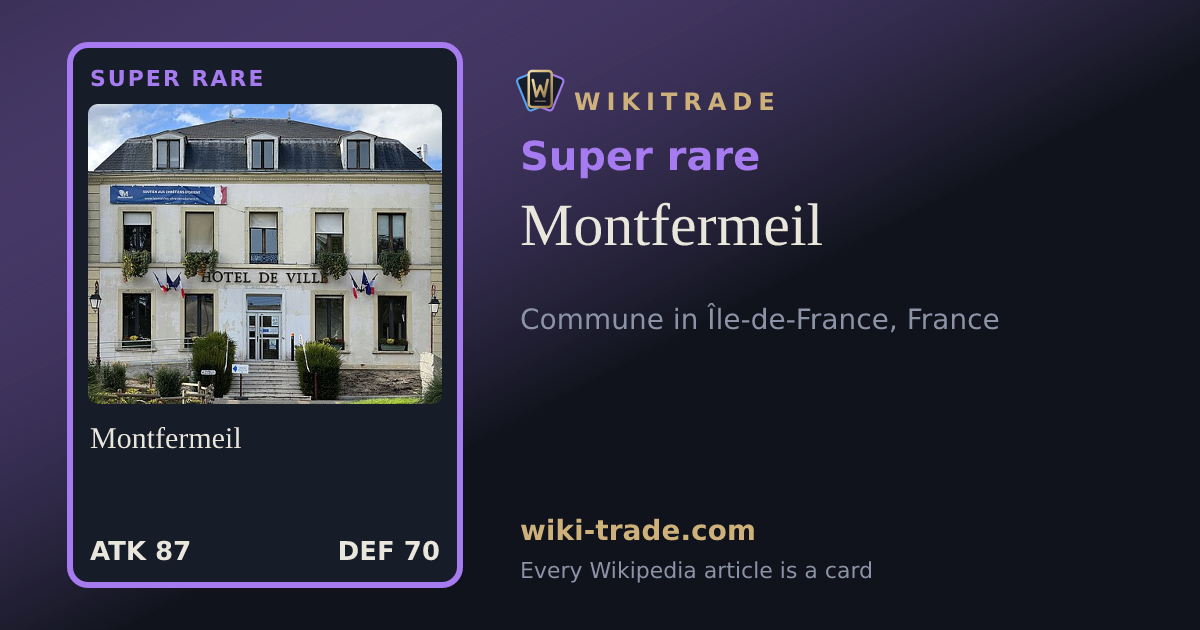 Montfermeil — Super rare card
