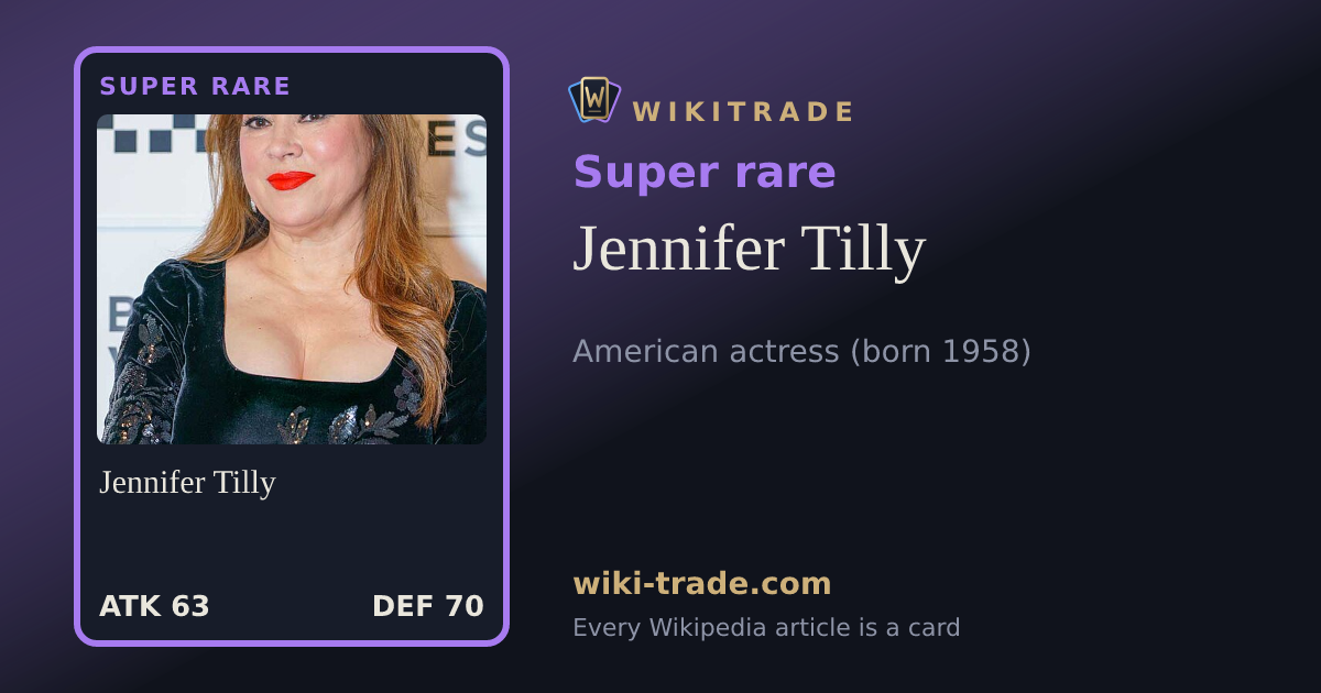 Jennifer Tilly — Super rare card