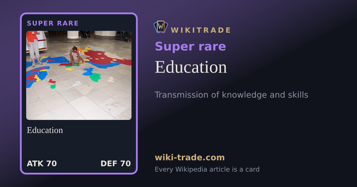Education — Super rare card