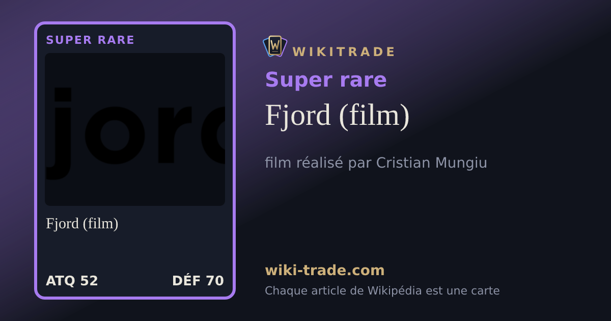 Fjord (film) — carte Super rare