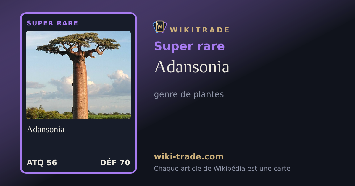 Adansonia — carte Super rare
