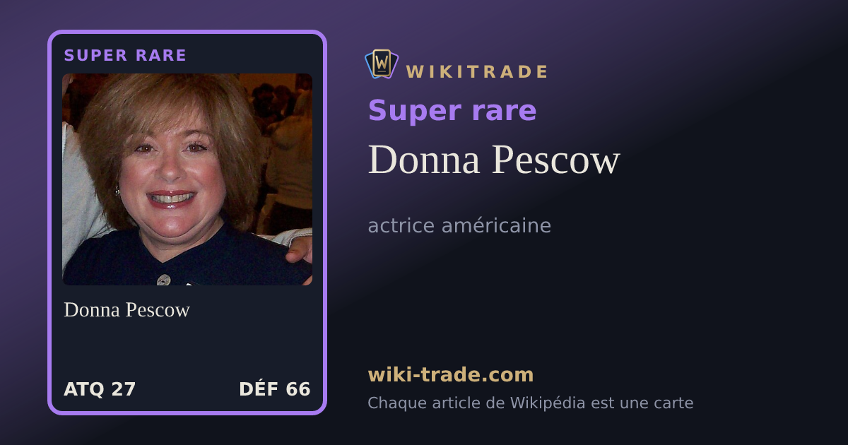 Donna Pescow — carte Super rare