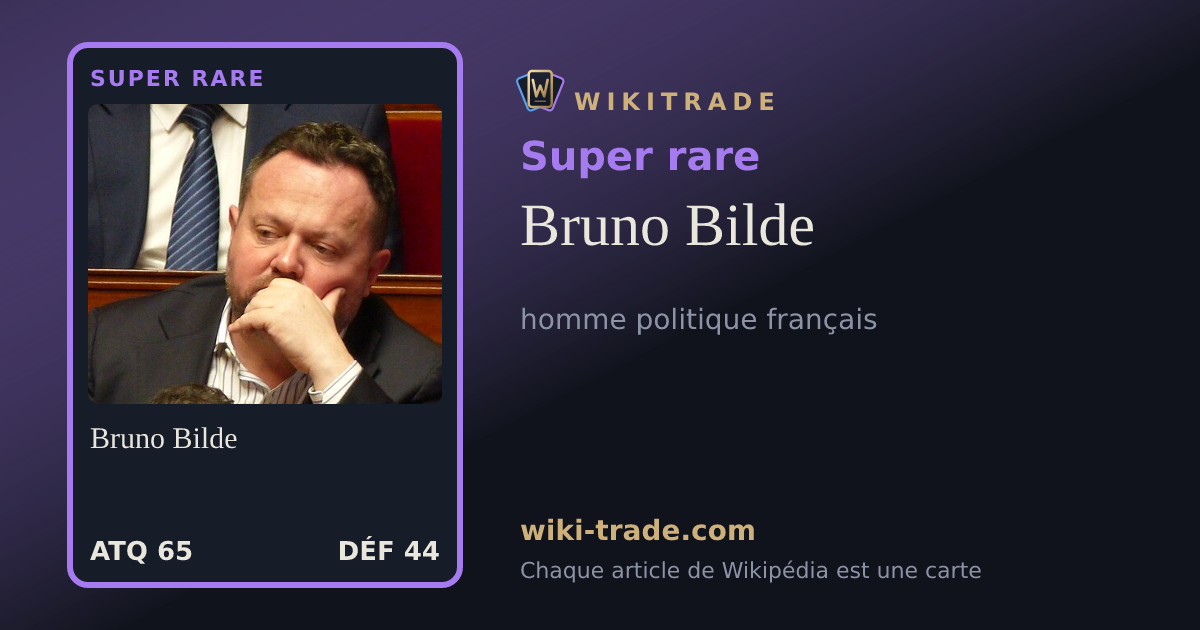 Bruno Bilde — carte Super rare