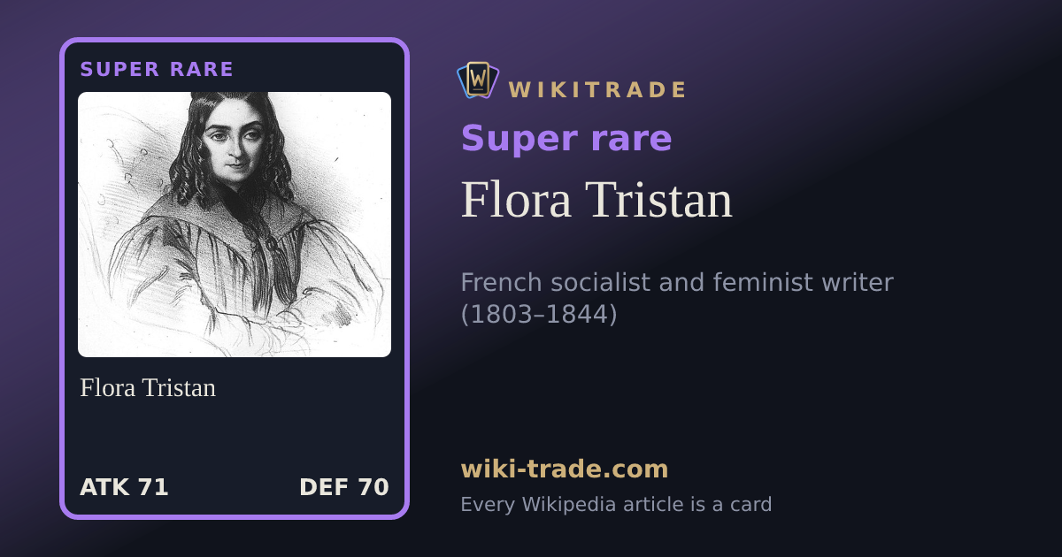 Flora Tristan — Super rare card