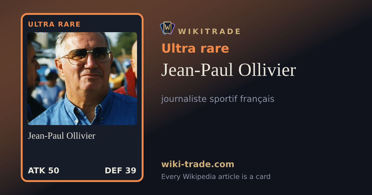 Jean-Paul Ollivier — Ultra rare card