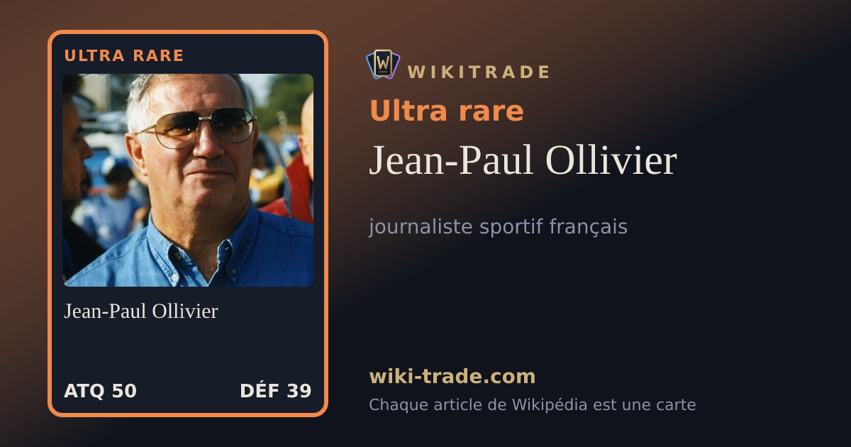 Jean-Paul Ollivier — carte Ultra rare