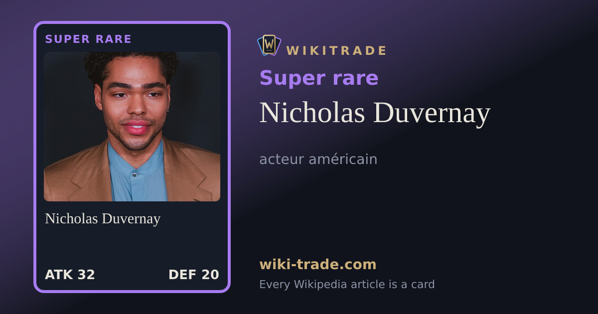 Nicholas Duvernay — Super rare card