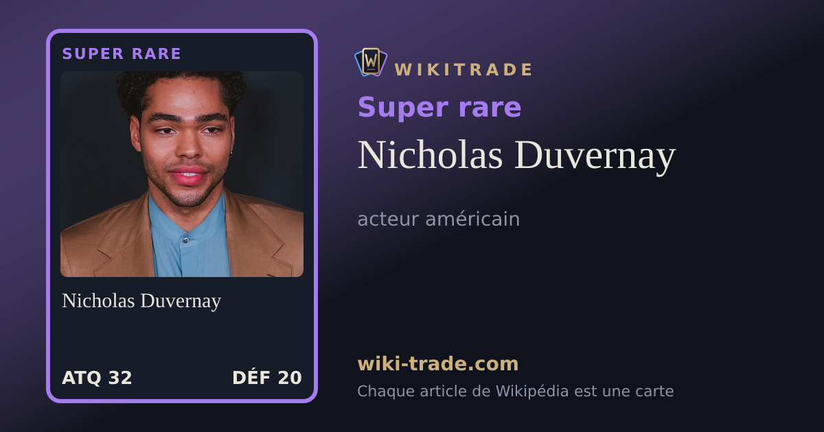 Nicholas Duvernay — carte Super rare