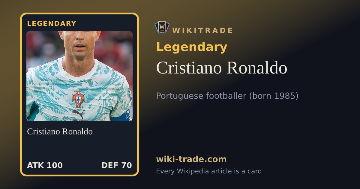 Cristiano Ronaldo — Legendary card