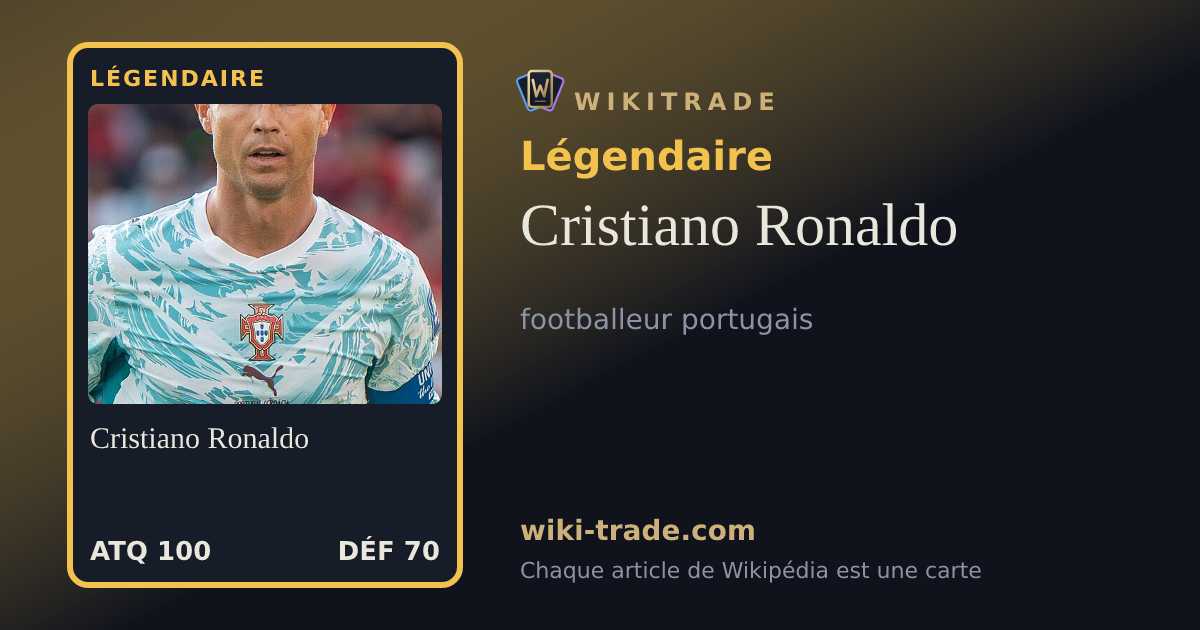 Cristiano Ronaldo — carte Légendaire