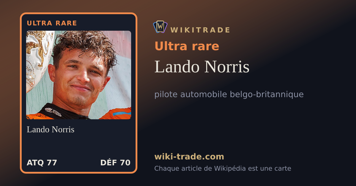 Lando Norris — carte Ultra rare