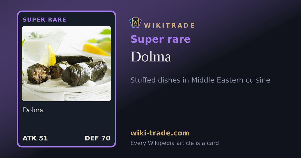 Dolma — Super rare card
