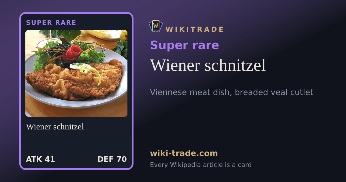 Wiener schnitzel — Super rare card