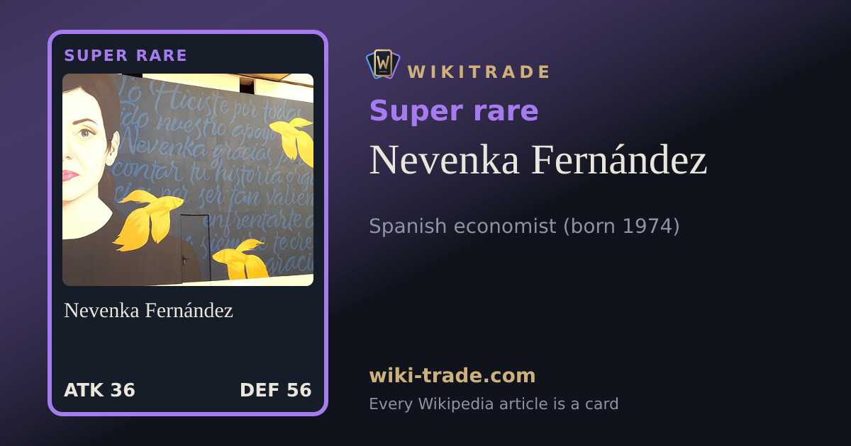 Nevenka Fernández — Super rare card