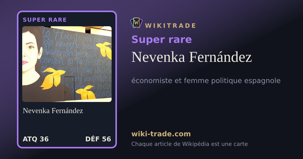 Nevenka Fernández — carte Super rare