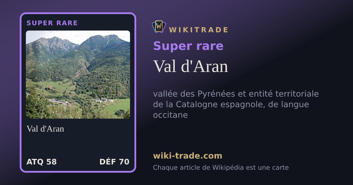 Val d'Aran — carte Super rare