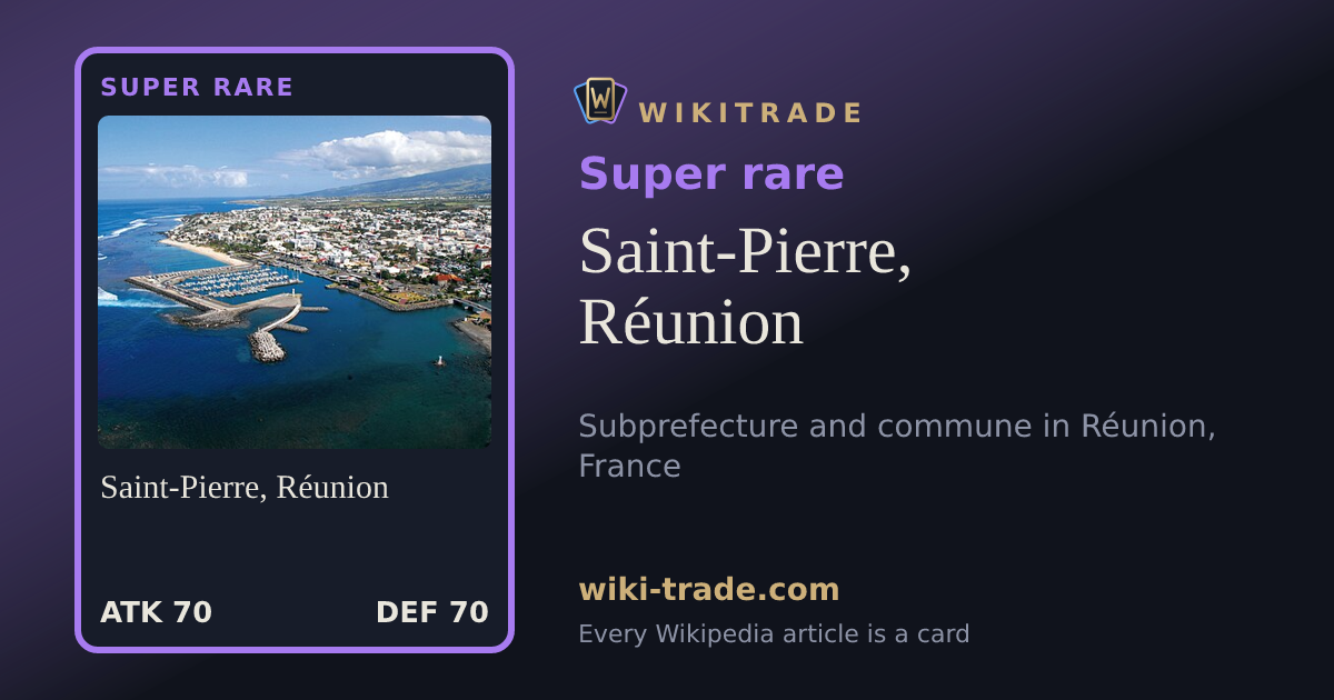 Saint-Pierre, Réunion — Super rare card