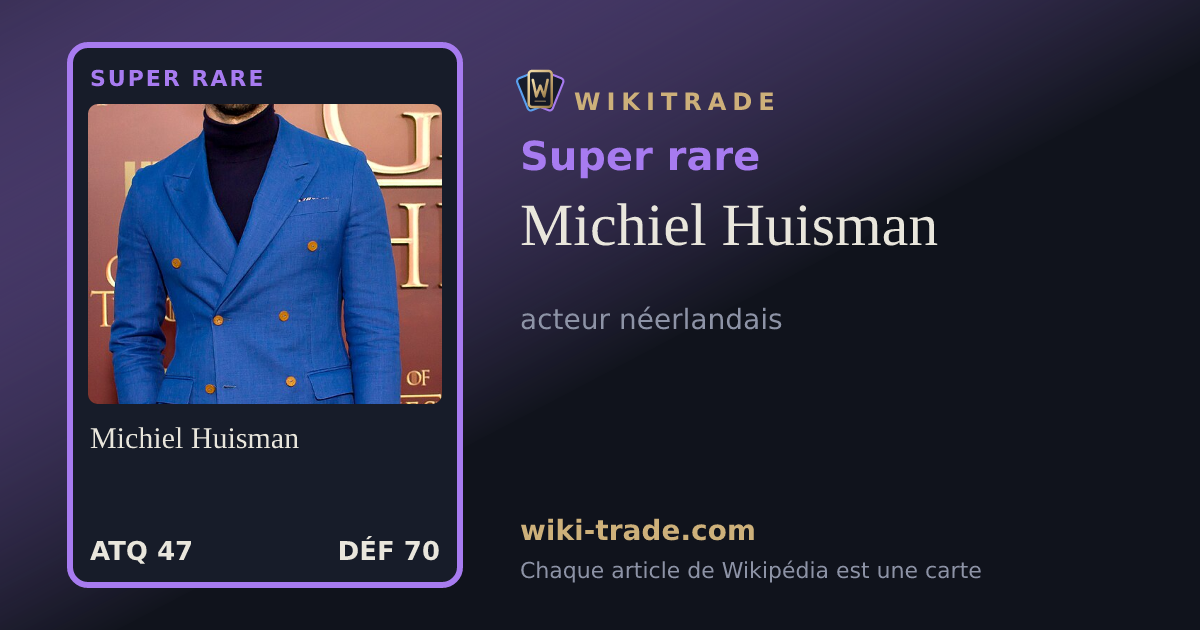 Michiel Huisman — carte Super rare
