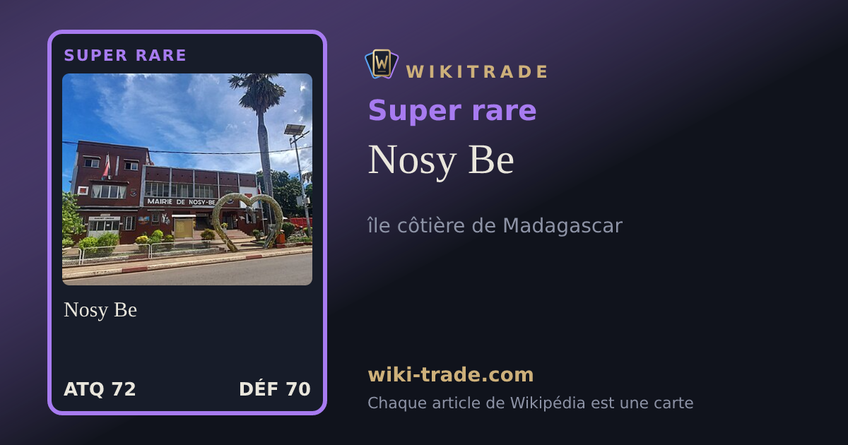 Nosy Be — carte Super rare