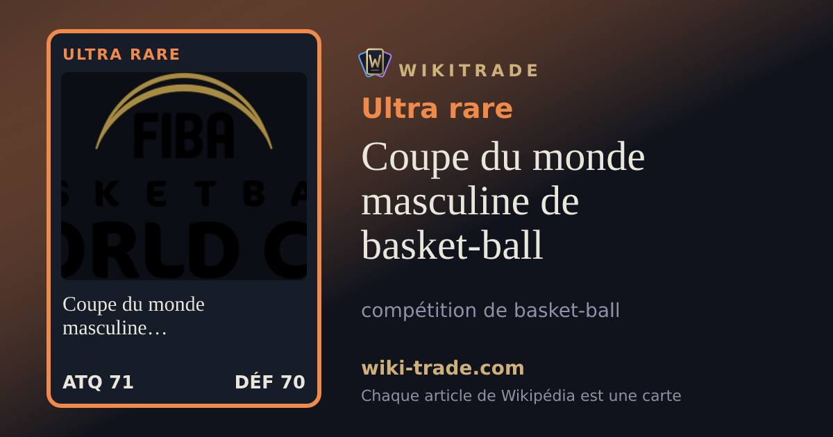 Coupe du monde masculine de basket-ball — carte Ultra rare
