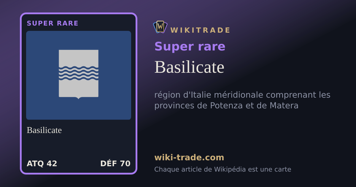 Basilicate — carte Super rare