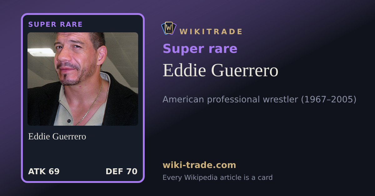 Eddie Guerrero — Super rare card