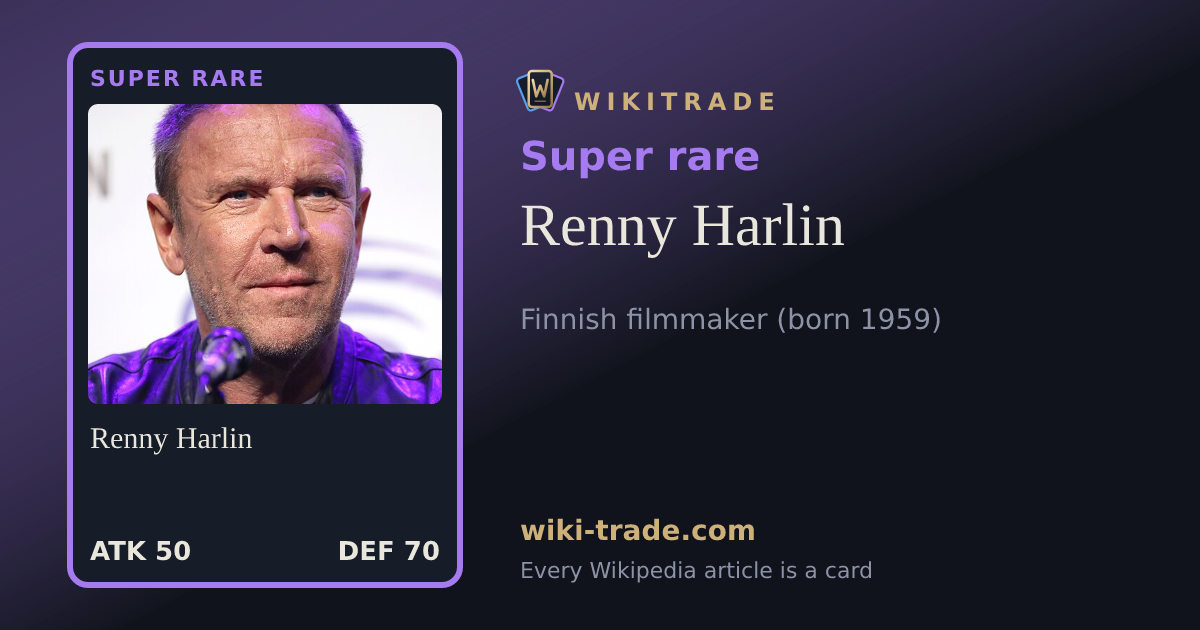 Renny Harlin — Super rare card
