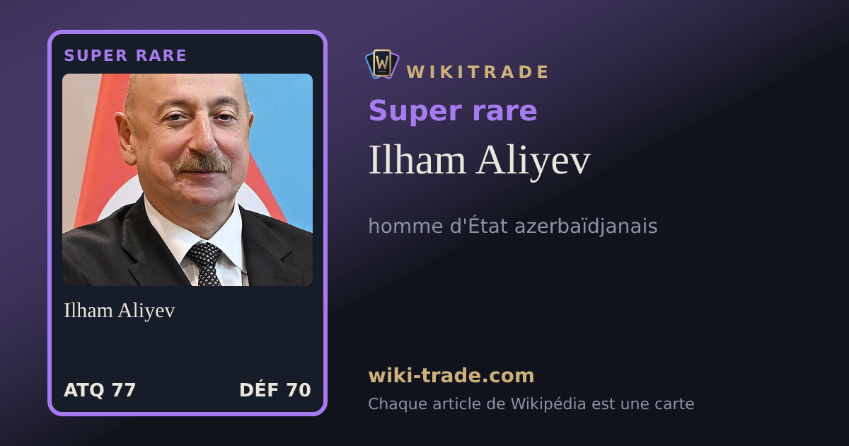 Ilham Aliyev — carte Super rare