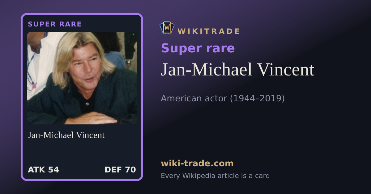 Jan-Michael Vincent — Super rare card