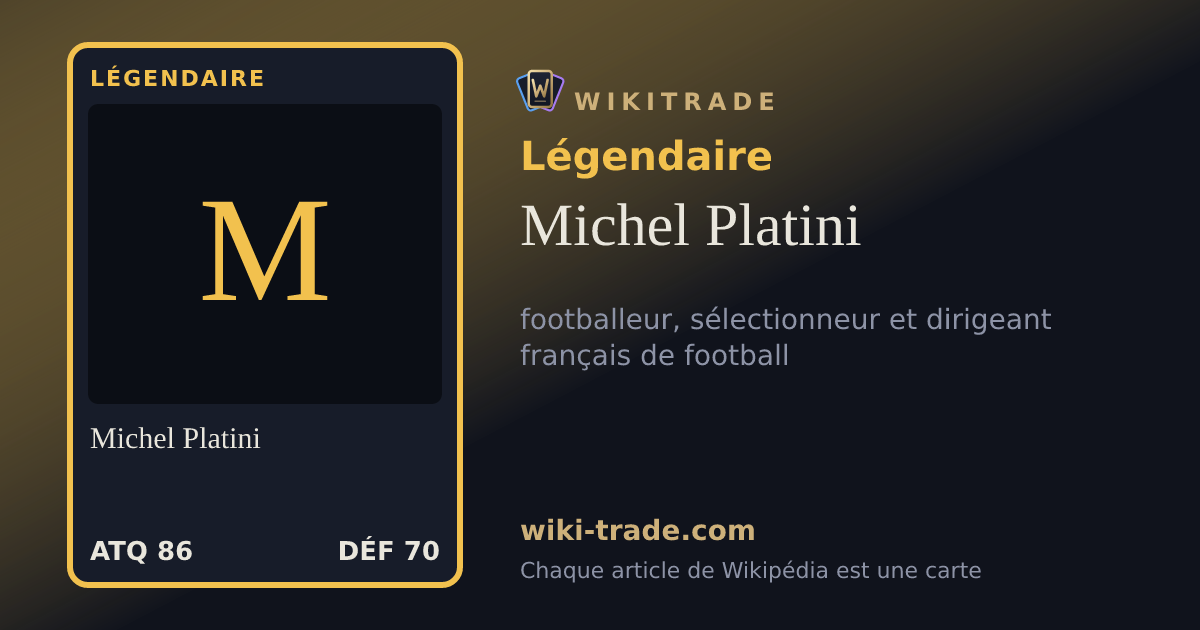 Michel Platini — carte Légendaire