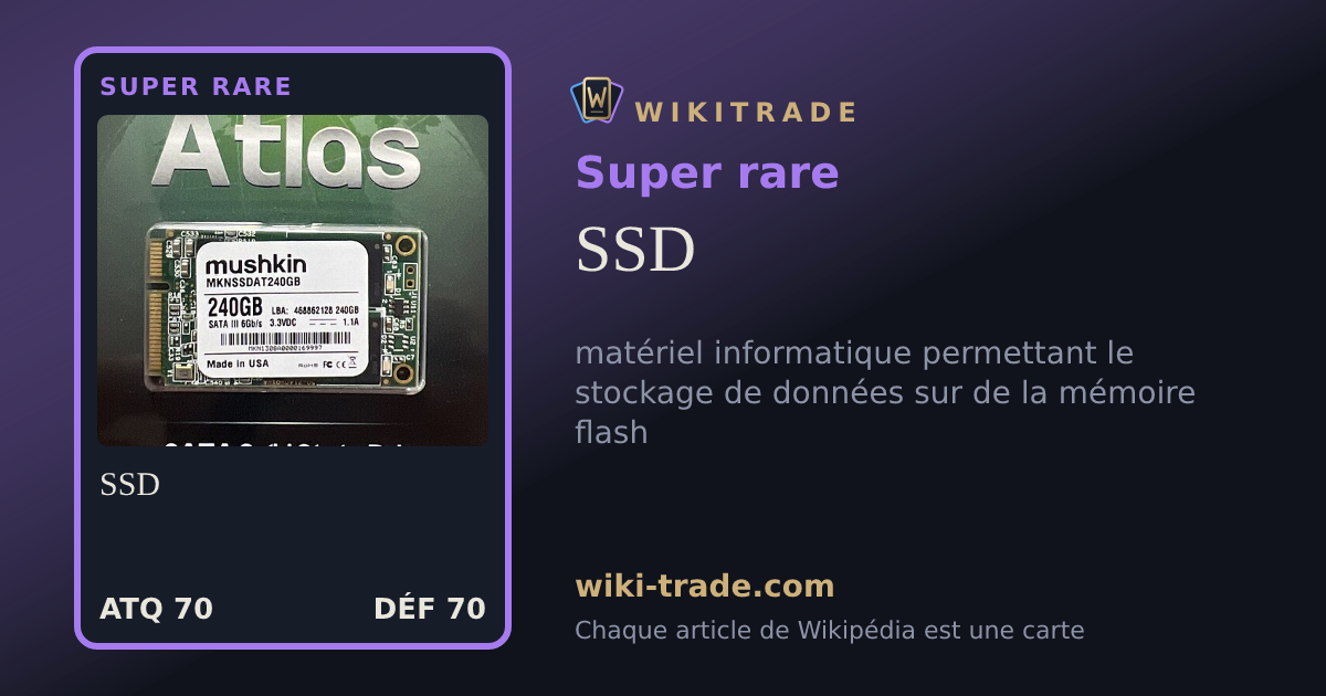 SSD — carte Super rare