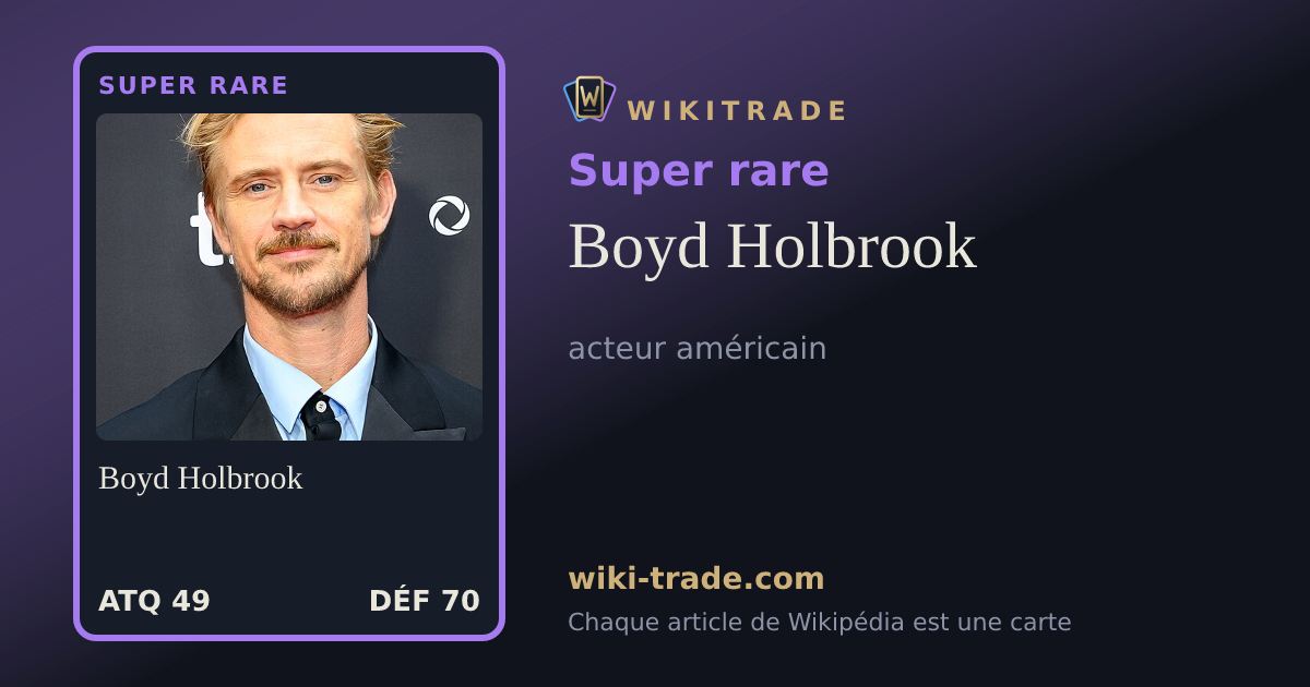 Boyd Holbrook — carte Super rare