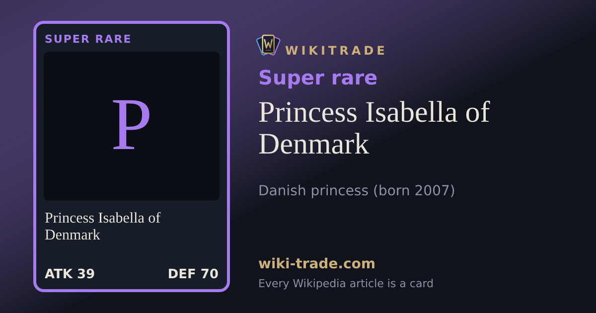 Princess Isabella of Denmark — Super rare card