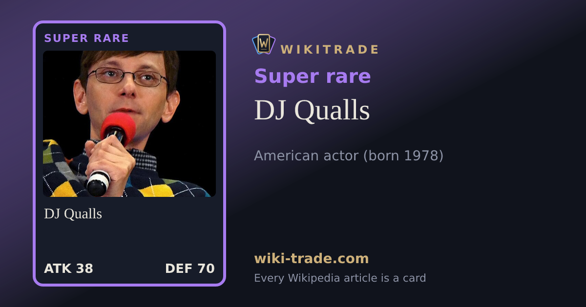 DJ Qualls — Super rare card