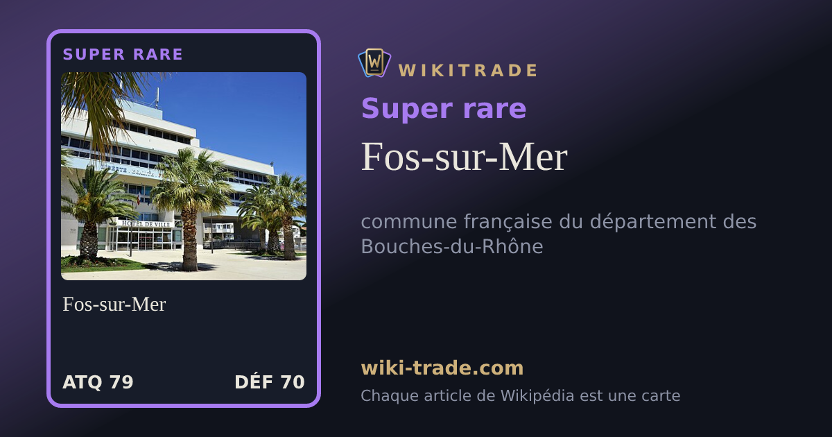 Fos-sur-Mer — carte Super rare