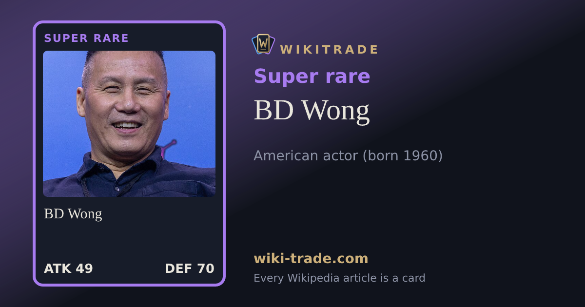 BD Wong — Super rare card